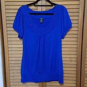 Royal blue blouse
